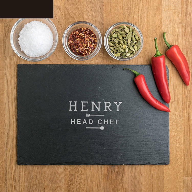 Black slate plate