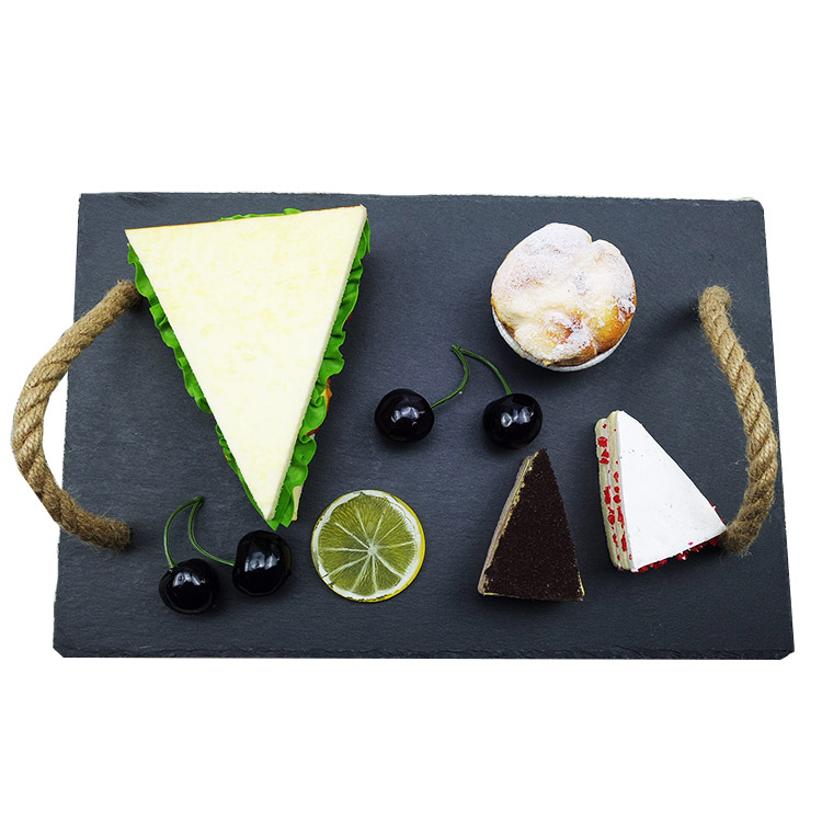 Black slate plate