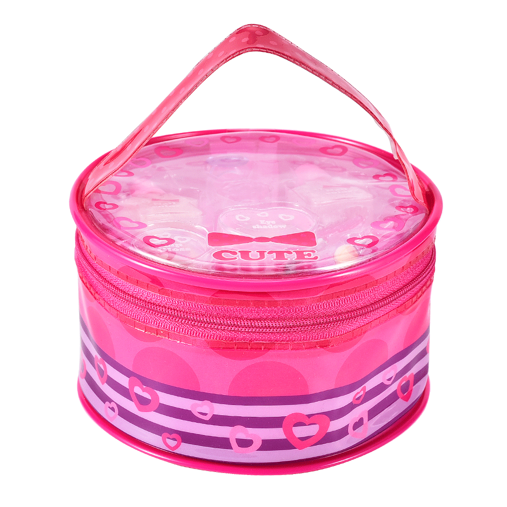 kids makeup set pvc printed cosmetic teto bag