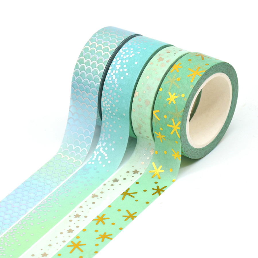 10 Rolls Washi Tape Set Foil 8mm Thick Japanese Washi Tape Gold Foil Flower Decorative Tape Multi-Pattern Decorative Washi Adhesive Tape Kawaii Washi Tape for Scrapbook Journals Festival Gift Wrapping