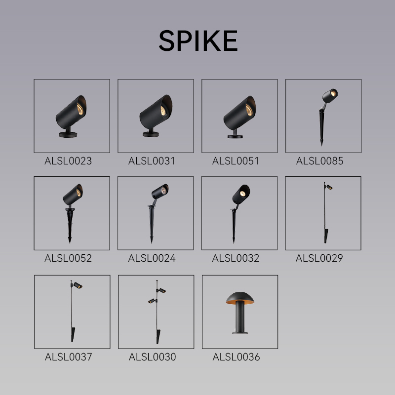 exterior spike lights