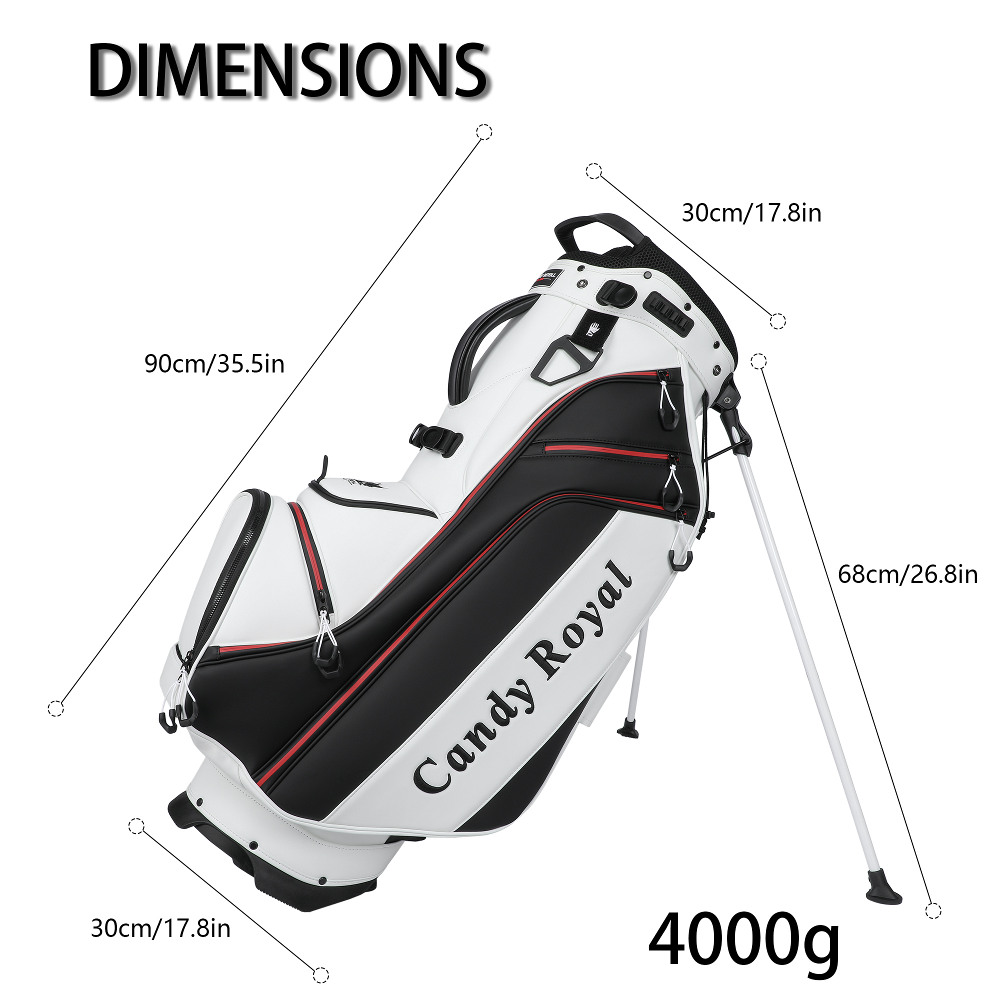 Golf Stand Bag-Size