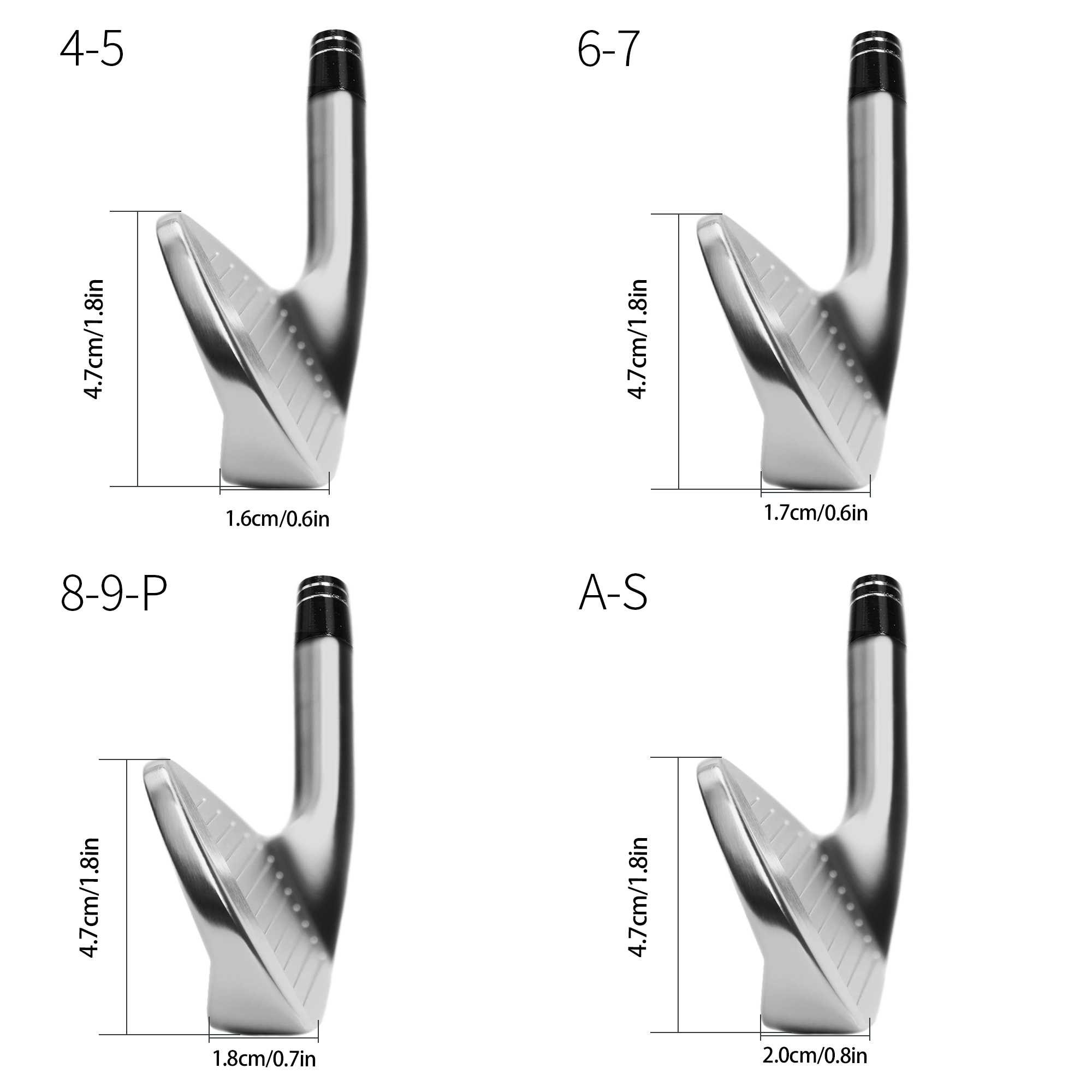 Golf Iron Set-Angles