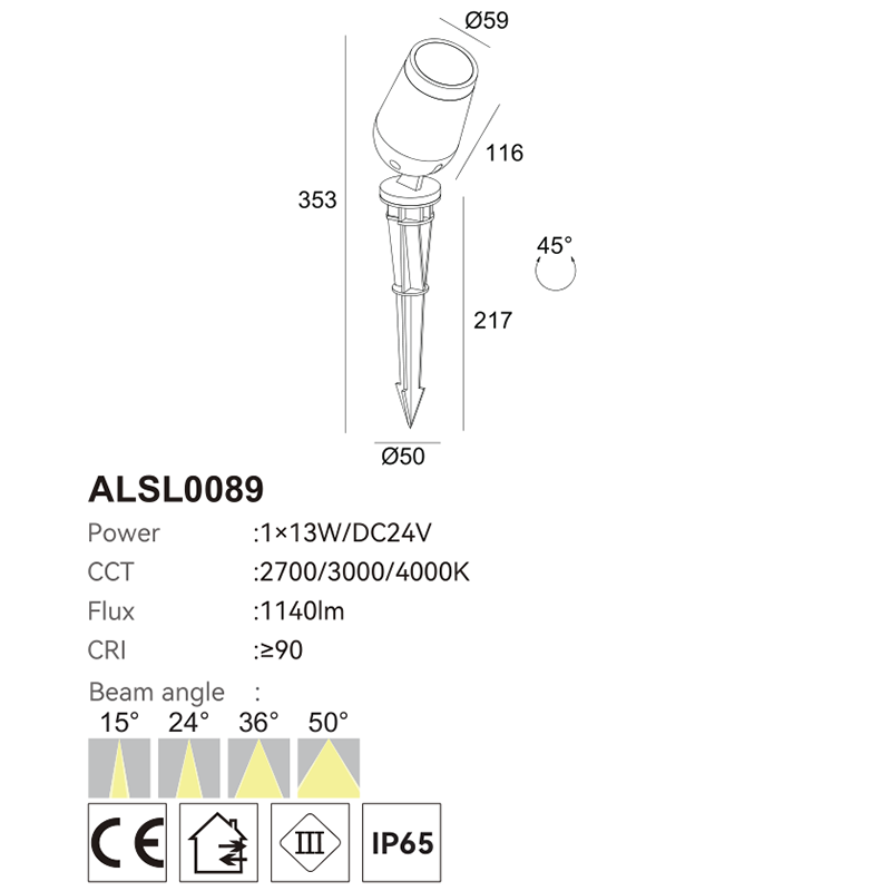 exterior spike lights