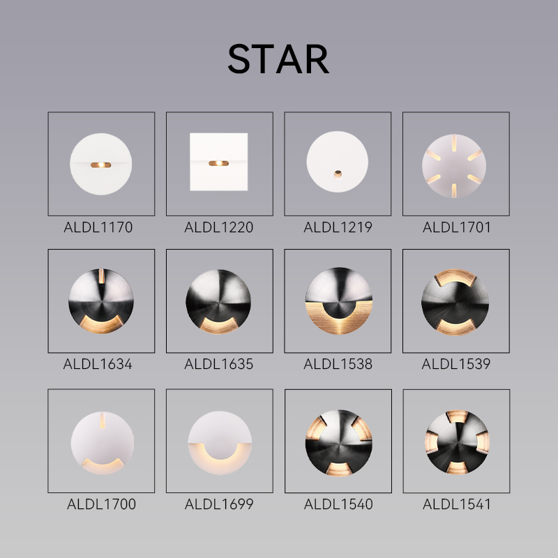stair lights IP65 recessed step lights 1W/2W under step lighting