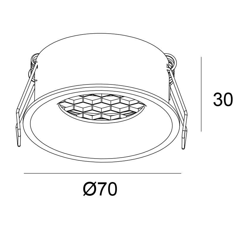 white gu10 downlights