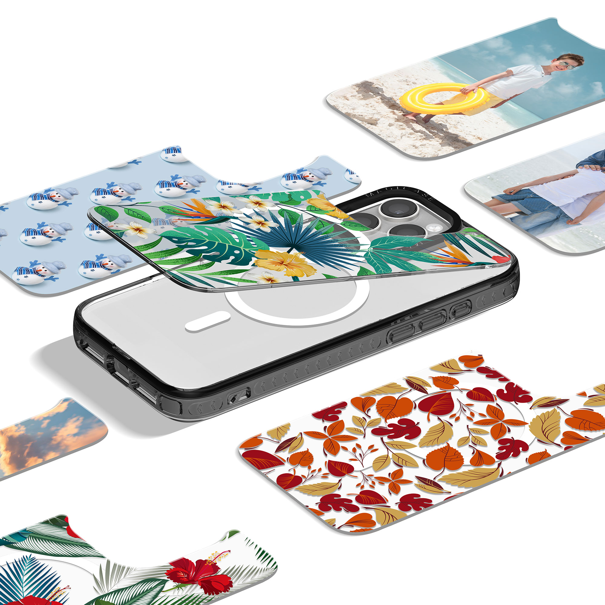 Removeable PC Magnetic phone case